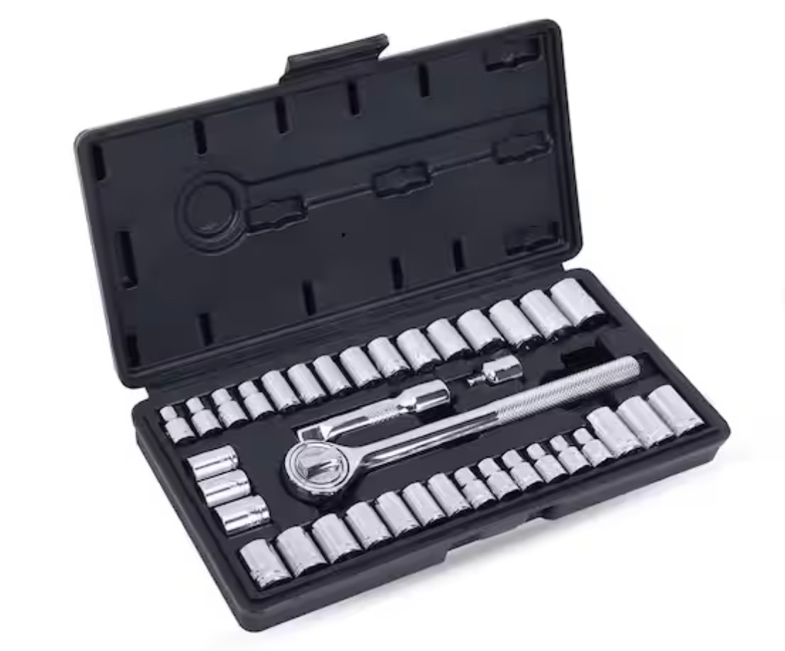 ANVIL 39 PIECE SAE & METRIC SOCKET & WRENCE SET 1/4” & 3/8” DRIVE FREE SHIPPING!