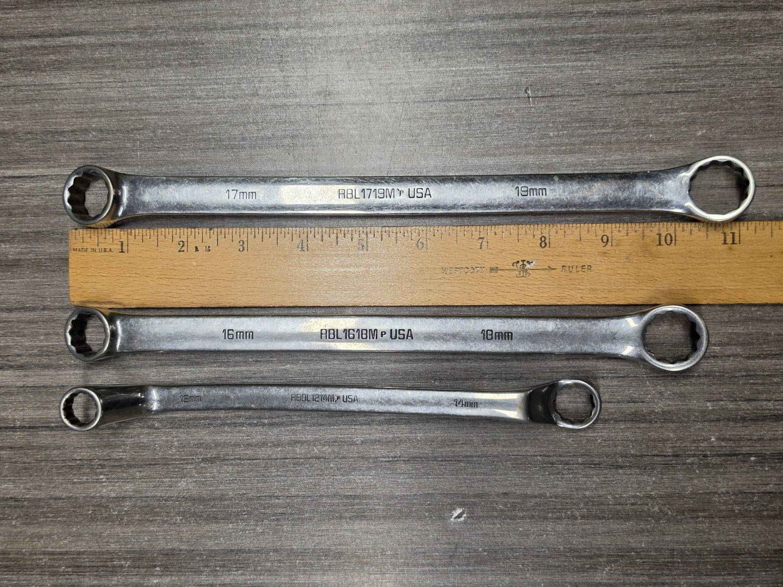 Matco 12mm 16mm 17mm Double Box End Offset Wrench RBDL1719M RBDL1618M RBDL1214M