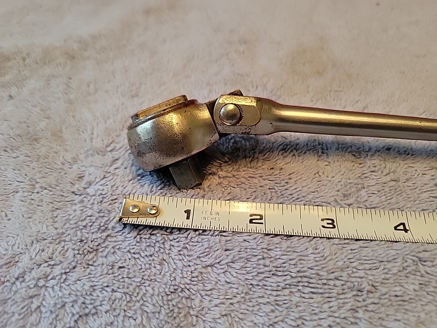 CHAMPION PLUG-MASTER CT-405 3/8″ DRIVE FLEX HEAD FINE TOOTH RATCHET VTG USA 🇺🇸