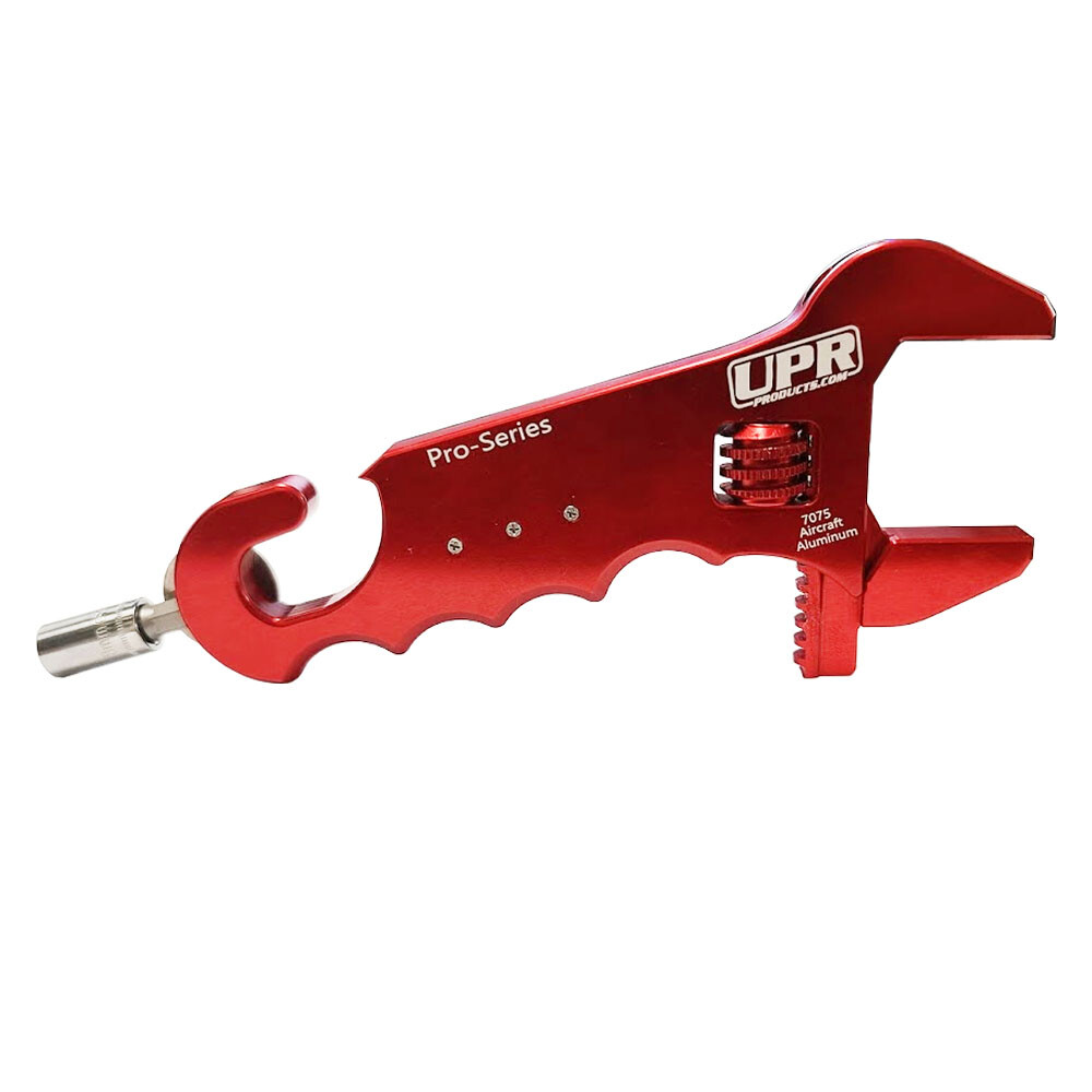 UPR AN-16 Race Wrench-Pit Wrench- Dzus Quick Turn Driver- Multi Fitting Tool Red