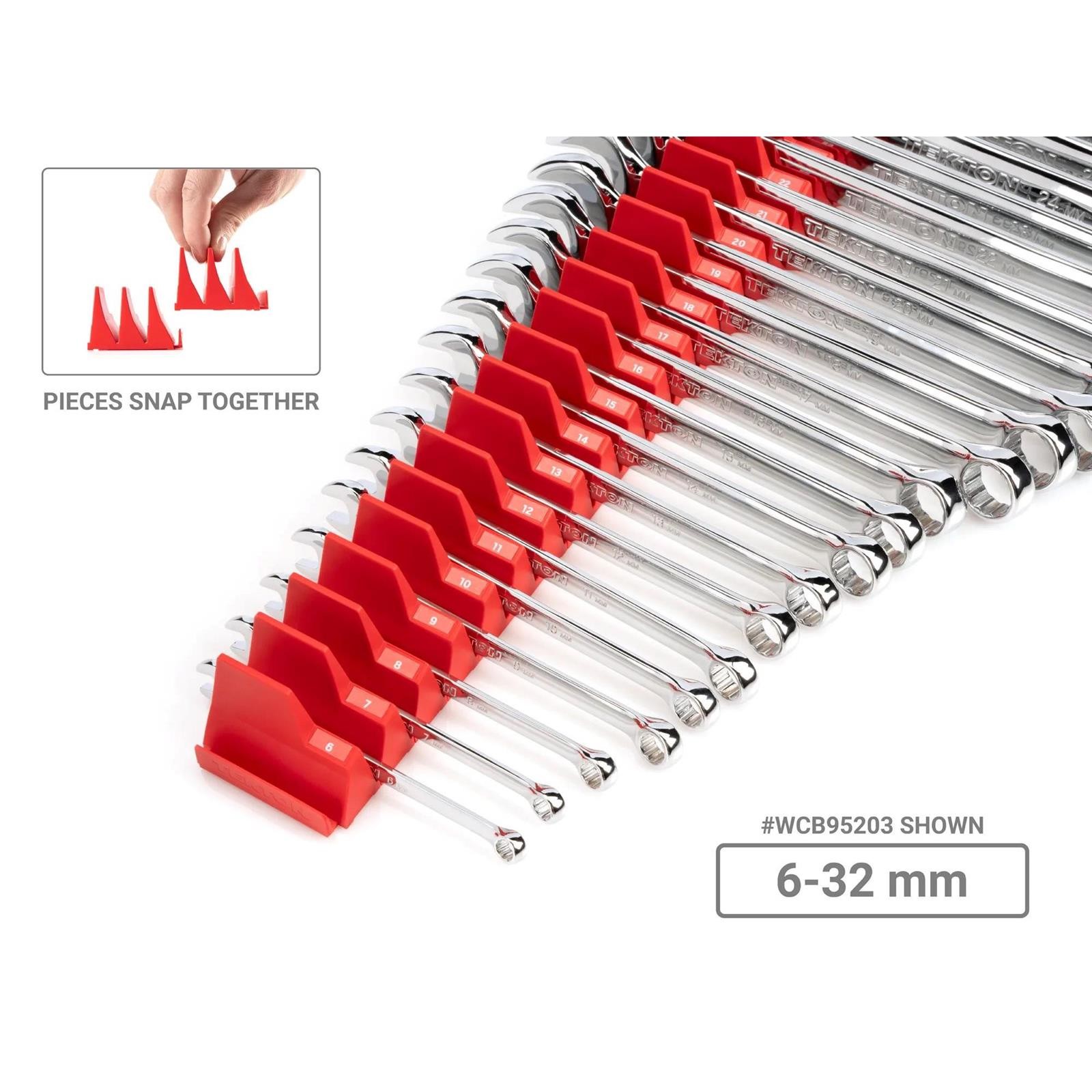 Tekton WCB95303 46 Piece Combo. Wrench Set W/ Modular Organizers