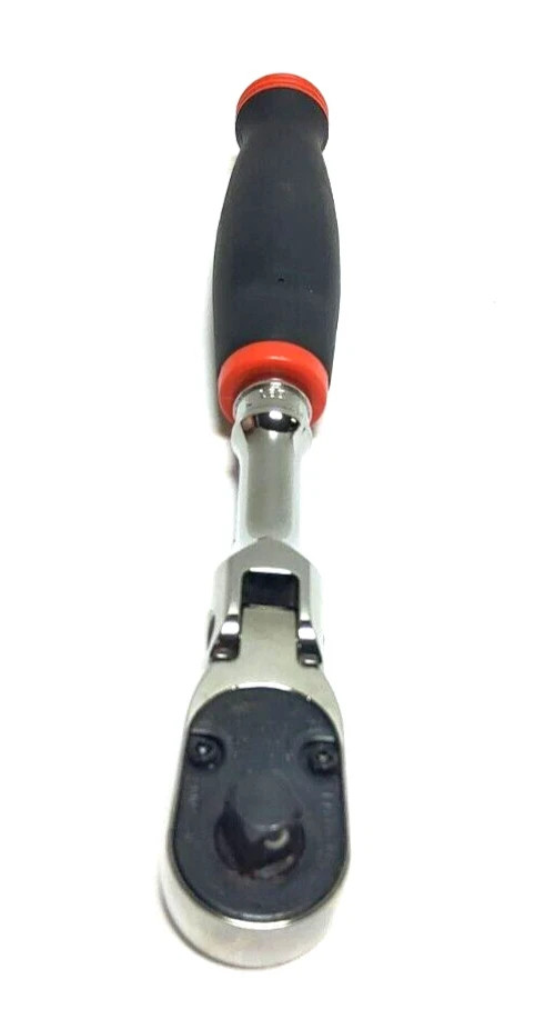 Snap-on Red 3/8″drive 9″ long FLEX Head Ratchet Red Soft Handle FHF80A