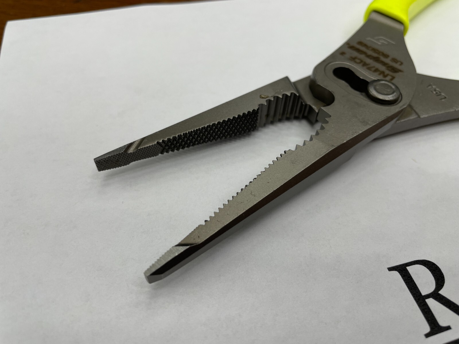 Snap-On Tools USA NEW HIVIZ 9″ Soft Grip Long Nose Slip Joint Pliers LN47ACFHV
