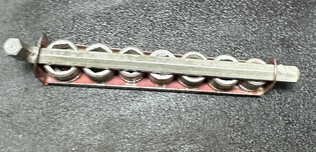 Vintage Miniature Allen GM Co. Socket Set Red See Pictures