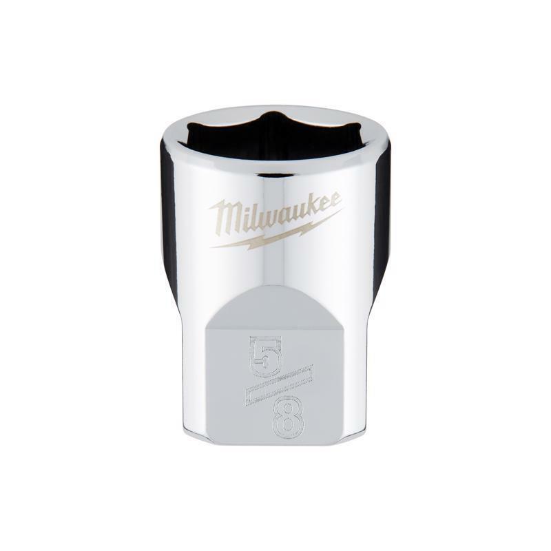 Milwaukee 5/8 in. X 3/8 in. drive SAE 6 Point Standard Socket