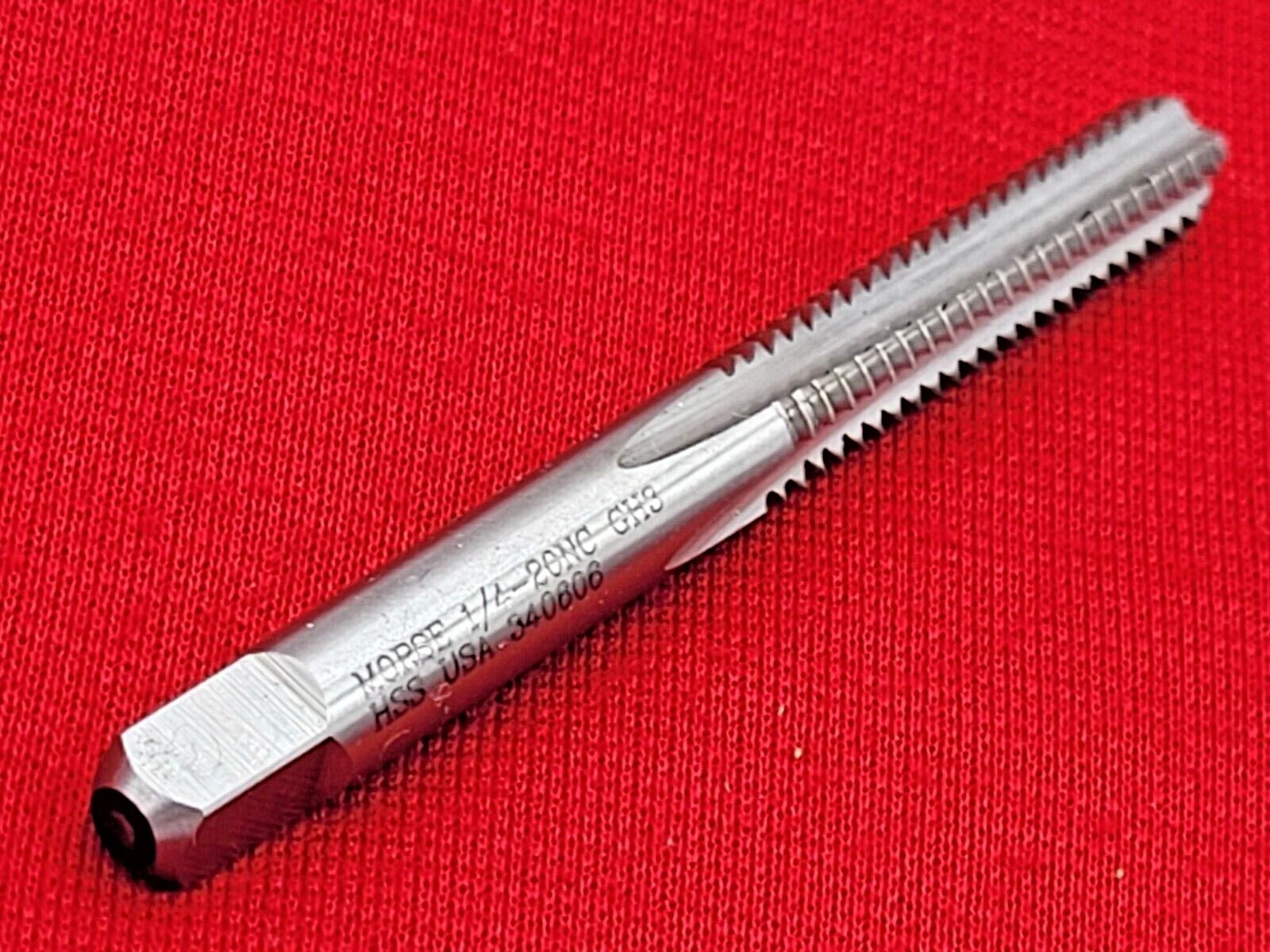 1/4-20 NC Bottom Tap Morse MT3732605 Hand Tap USA 4 Flute GH3