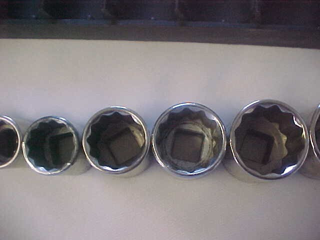 Craftsman Tools 9Pc. 3/8″ Drive 12Pt. Socket Set 3/8″-7/8″, #34438 USA G&V Vtg
