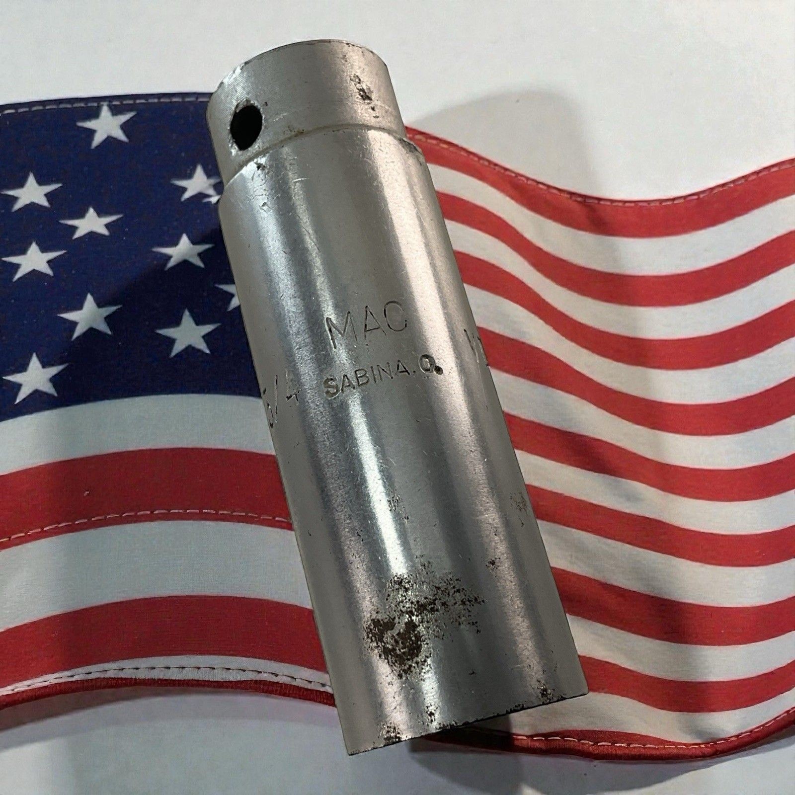Mac Tools Deep Chrome Socket VD242 3/4″ SAE 12pt 1/2″ Drive USA Mechanic Tool
