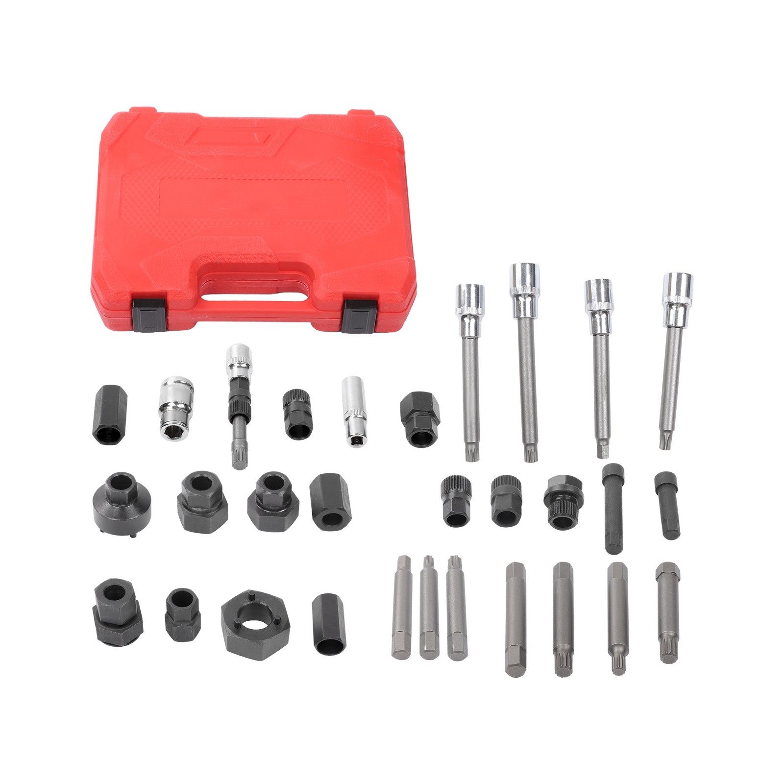 30pcs Alternator Pulley Service Decoupler Insert Bit Alternator Tool Set