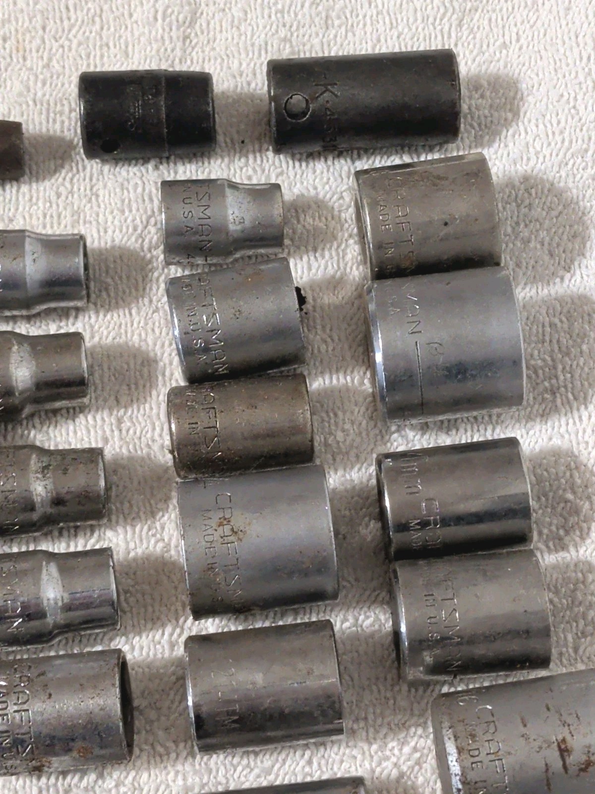 39pc. 3/8” Drive Sockets USA Made Craftsman, Sk, Thorsen, Williams,Snap On Etc.