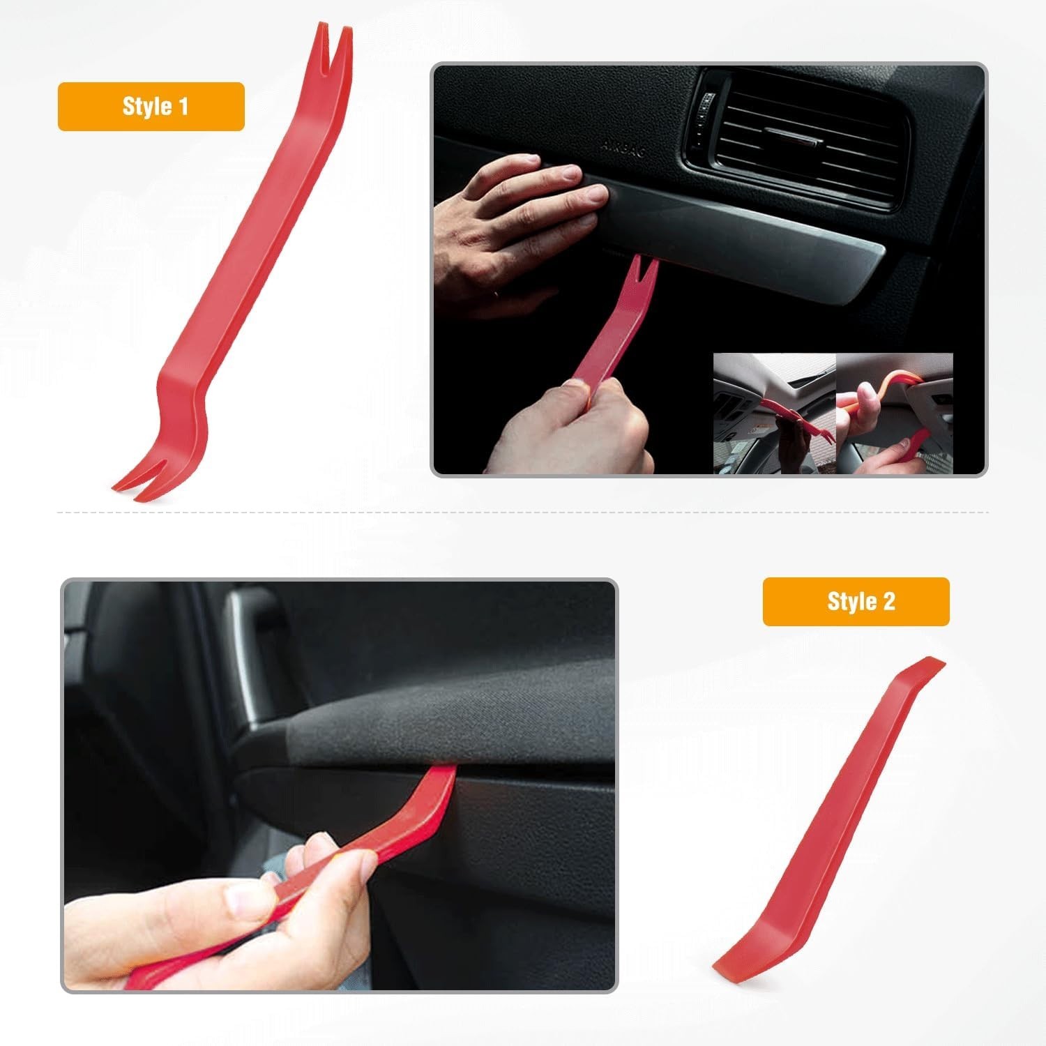 Ergonomic 4PCS Auto Trim Removal Tool Kit – Safe Installation Solution