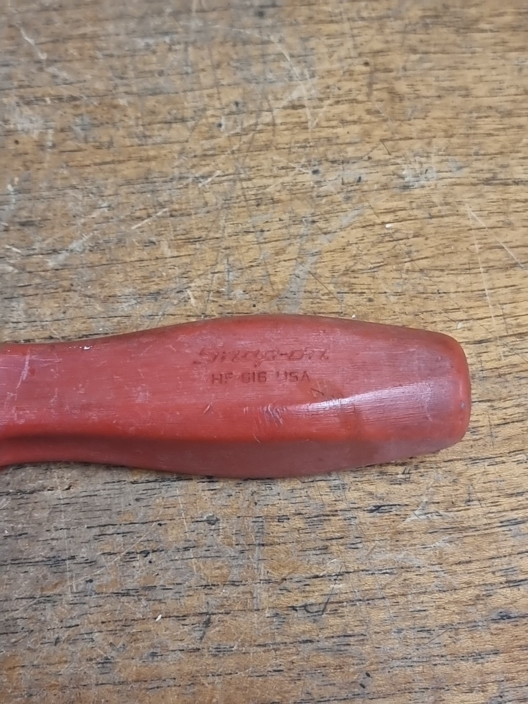 Snap On Hard Handle Hf 615 Metal File Red