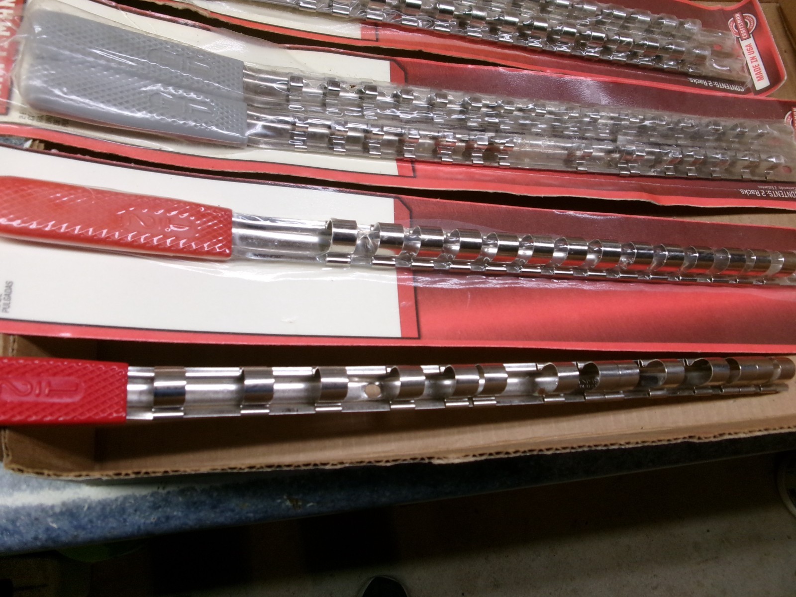 Craftsman USA 6-Piece Socket Rail Set 1/4 + + 3/8 + 1/2″