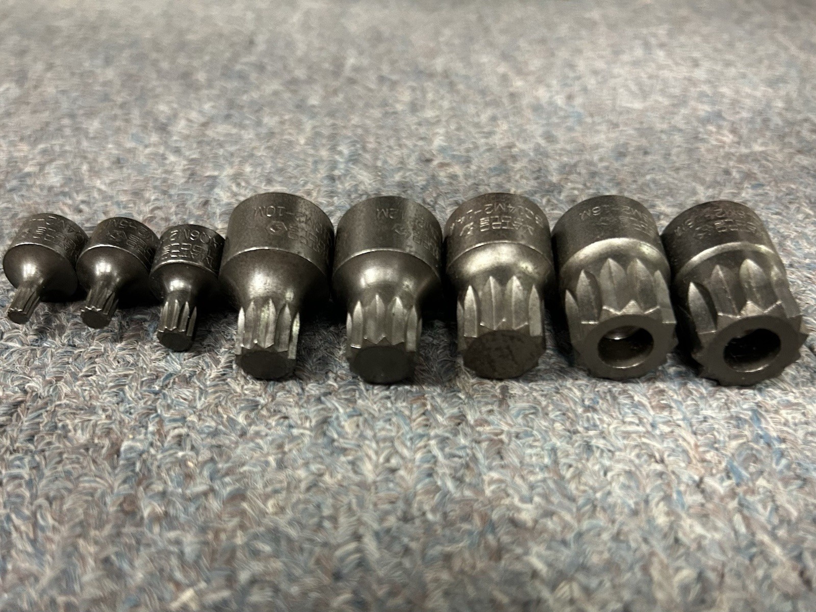Matco Tools BQ / AQ Metric 3/8” Triple Square 11pc Socket Set