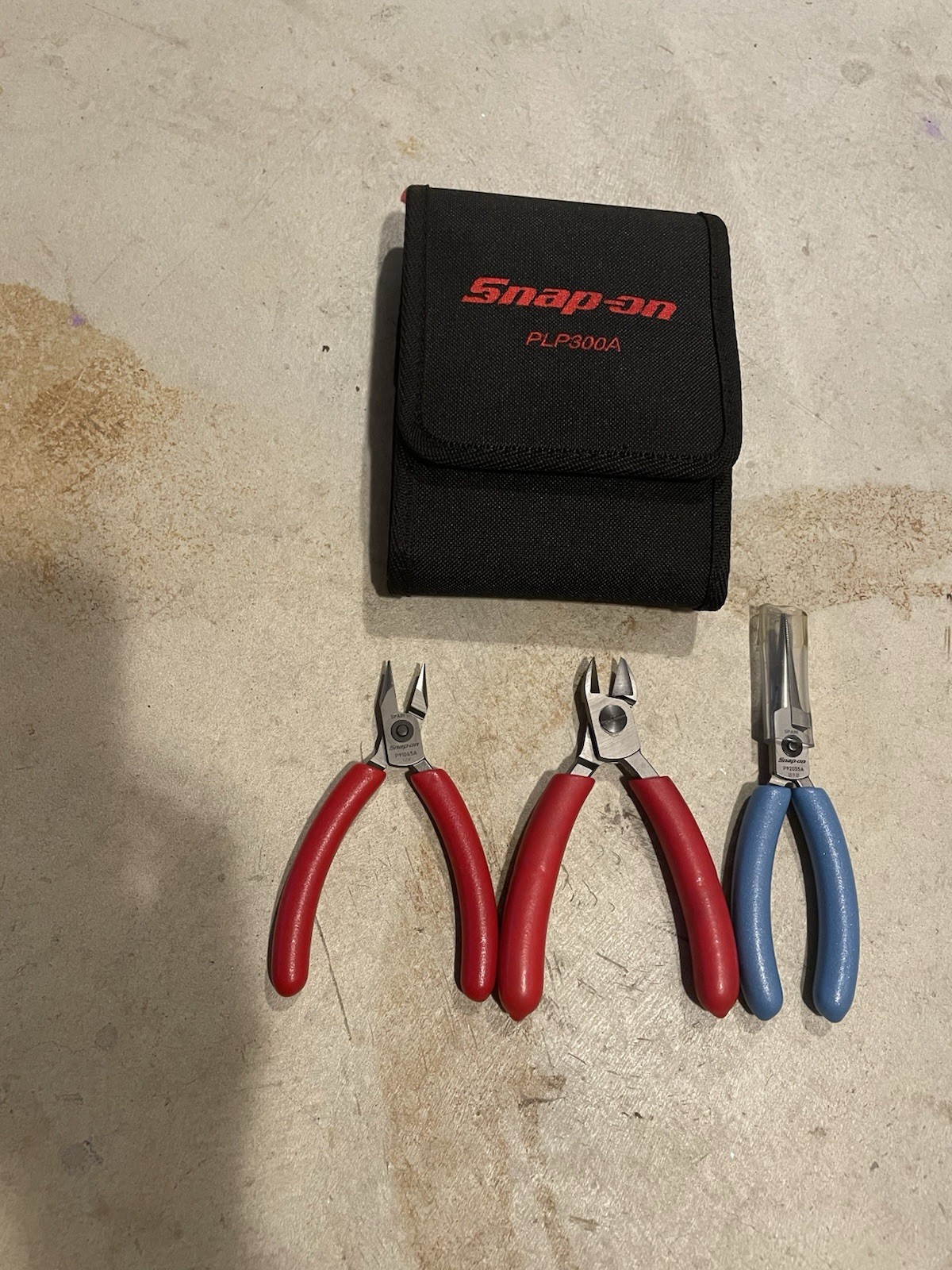 Snap-On PLP300A Precision Plier Set W/ Case