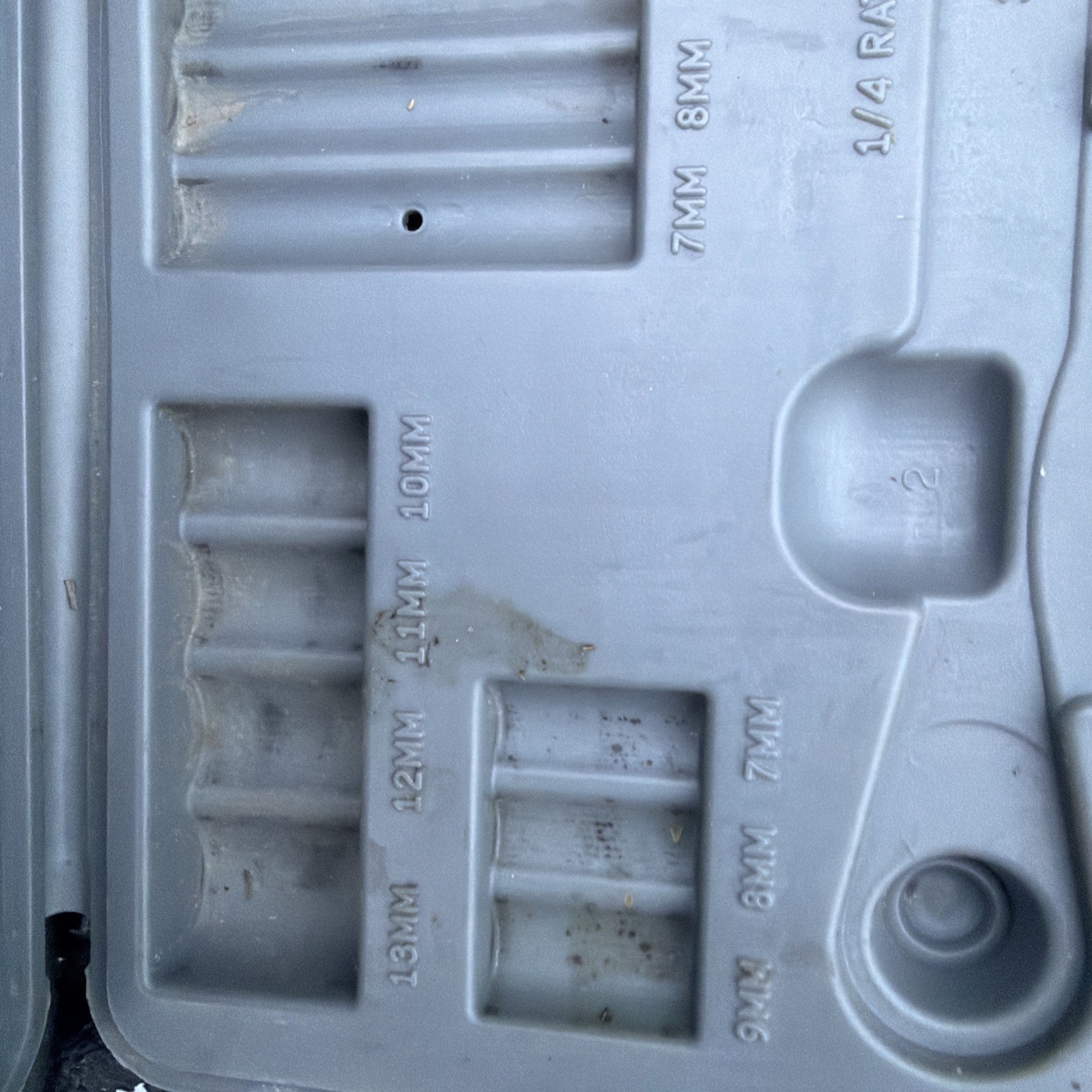 Sears Craftsman Metric 1/4” Drive 6 Point Socket Set CASE ONLY 34746