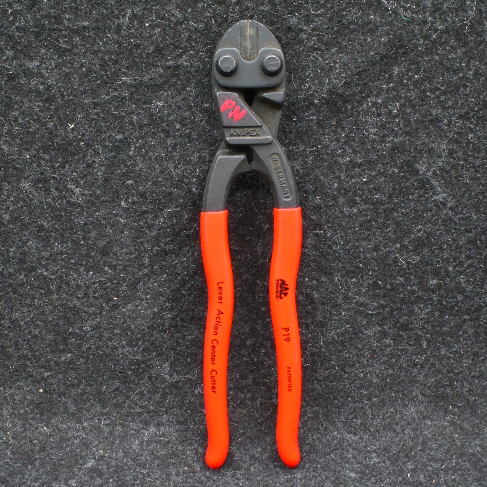 Knipex MAC Tools P19 8″ Lever Action Center Cutter Plier #T12