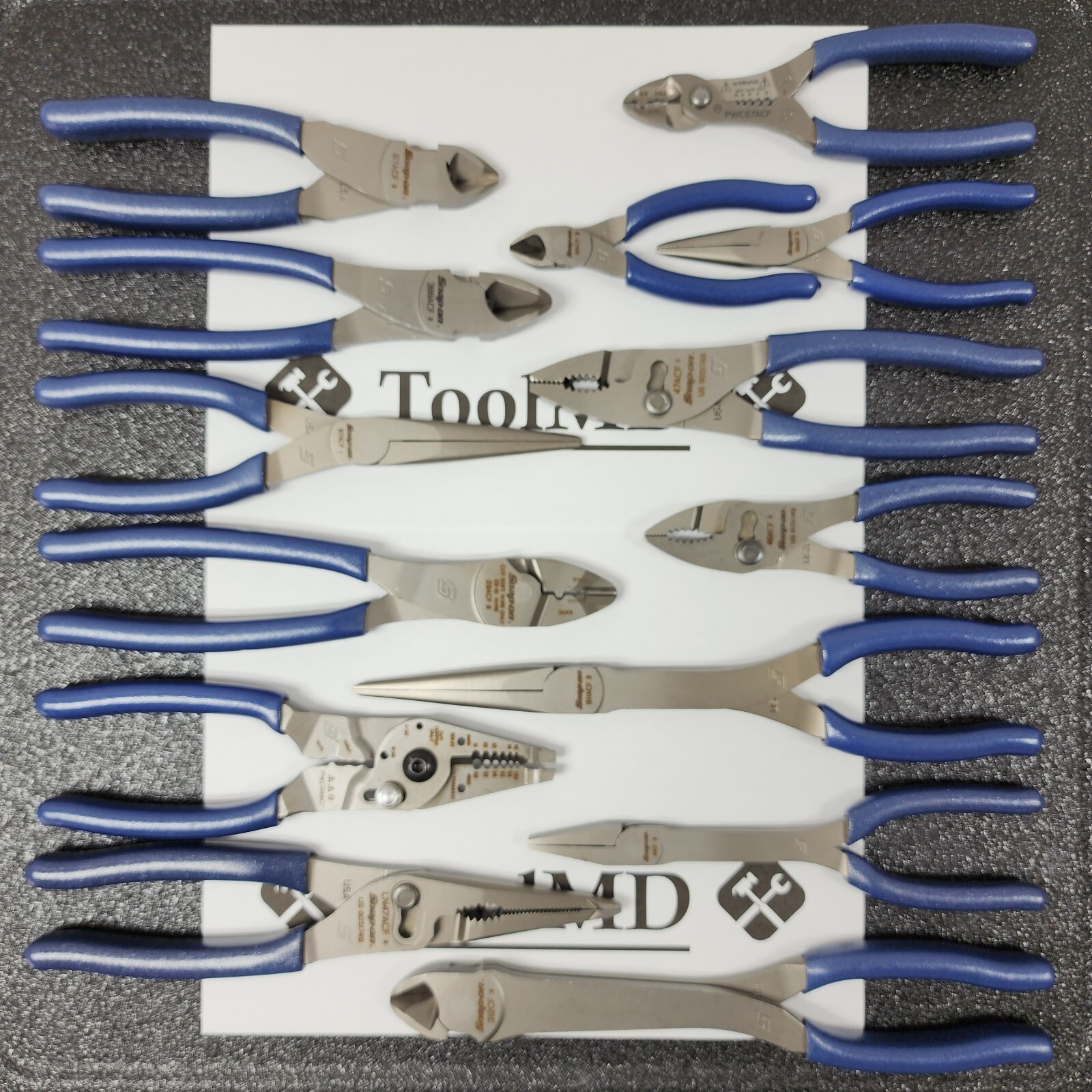 Snap-on Tools USA NEW 14pc POWER BLUE Master Plier/Cutter/Stripper Set LN47ACF