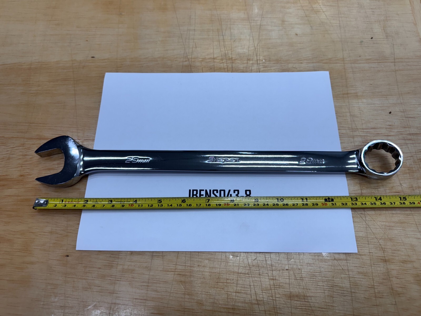 Snap-on Tools USA NEW 29mm Metric 12pt Standard Chrome Combo Wrench OEXM290B