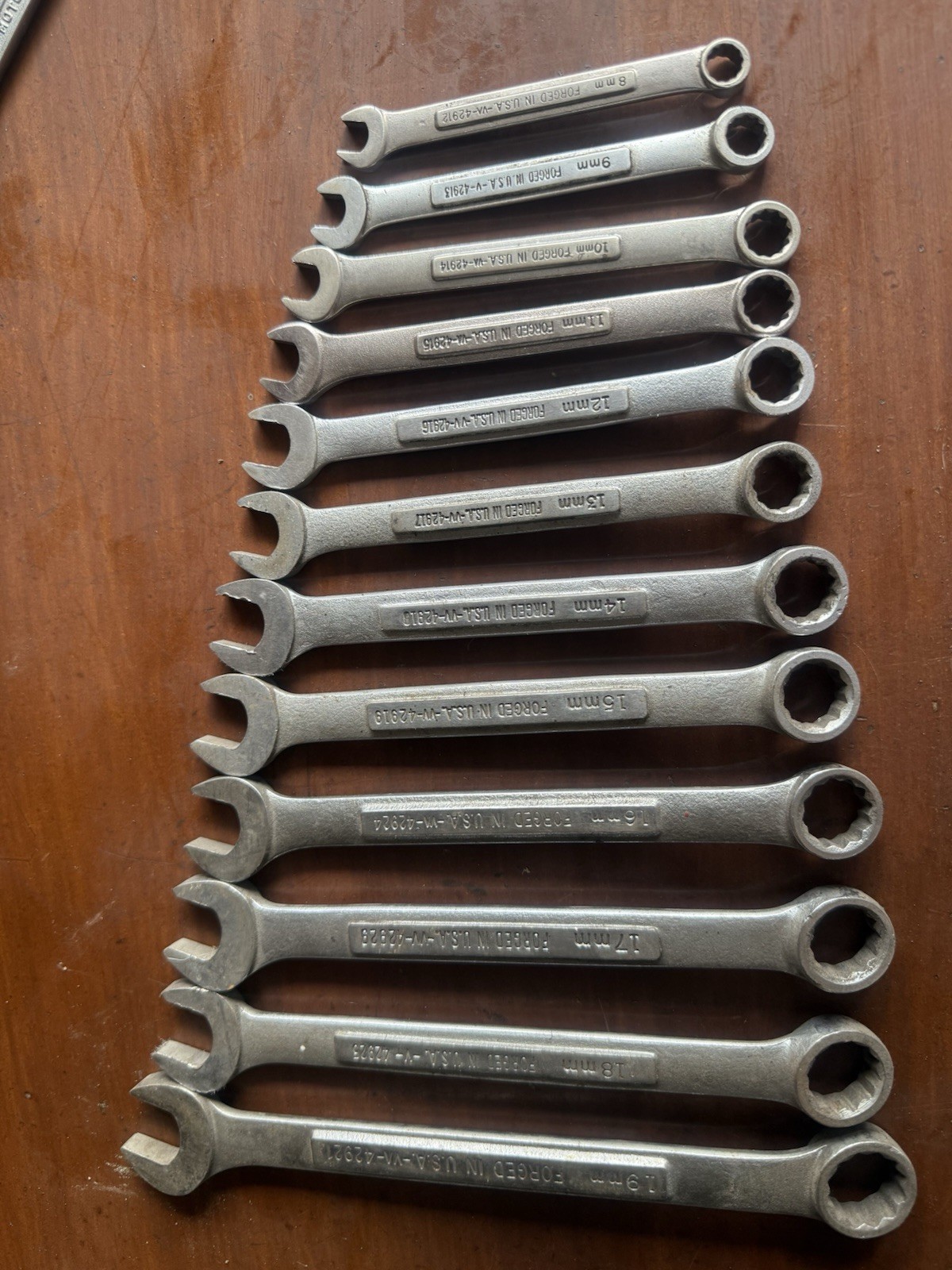 Vintage Craftsman 12 Piece Wrench Set (19mm-8mm)