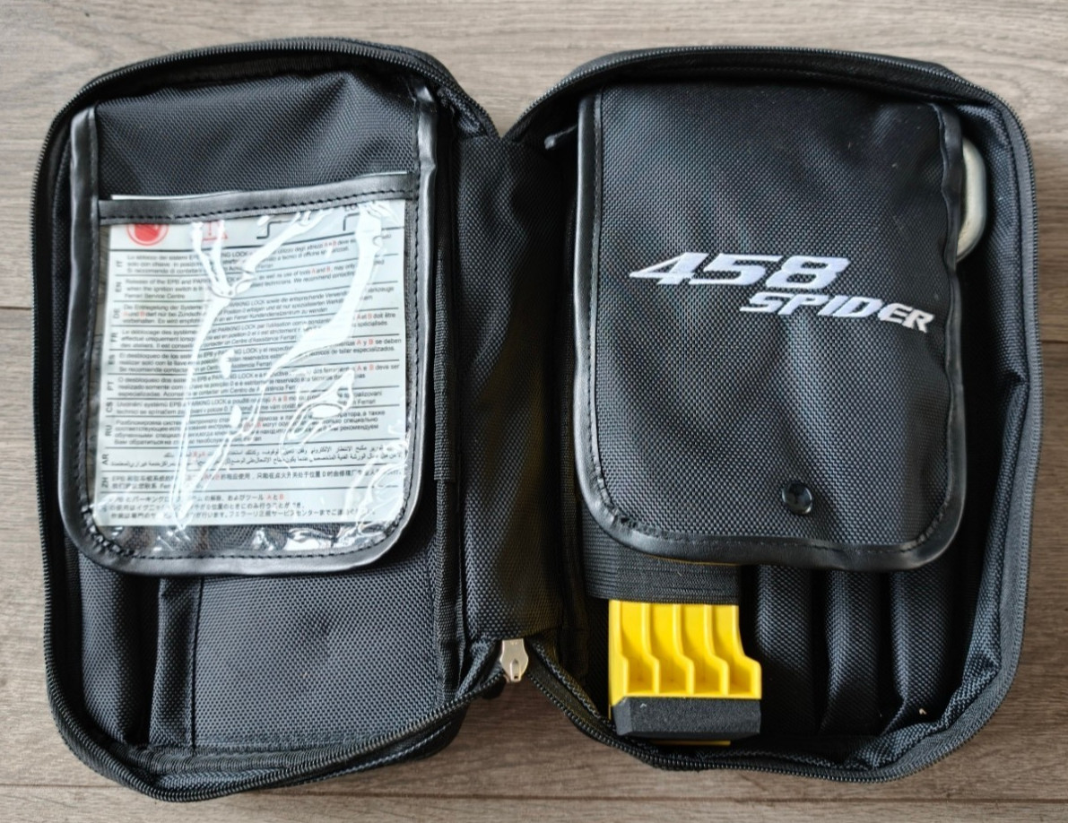 Genuine Ferrari 458 Spider Tool Kit Original