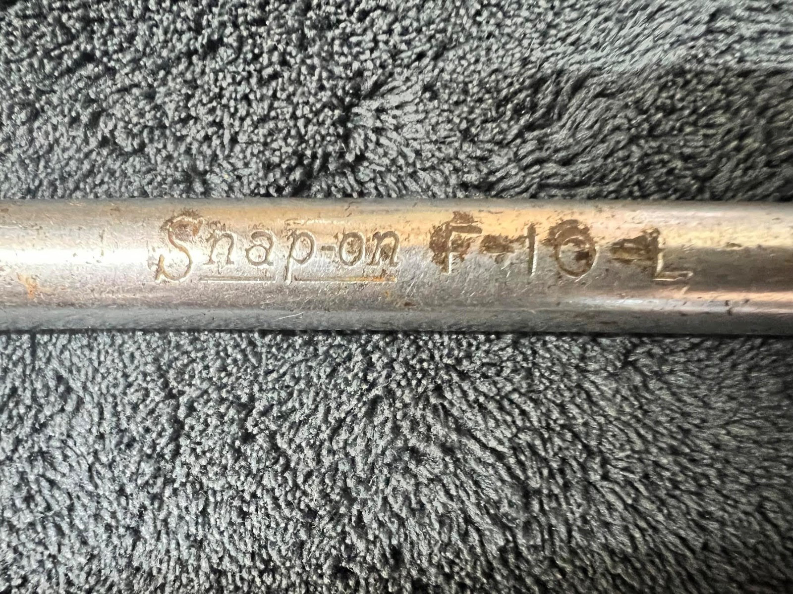 * SNAP ON * Tool F-10- L 3/8″ Drive Chrome 10″ Long Breaker Bar Underline Logo