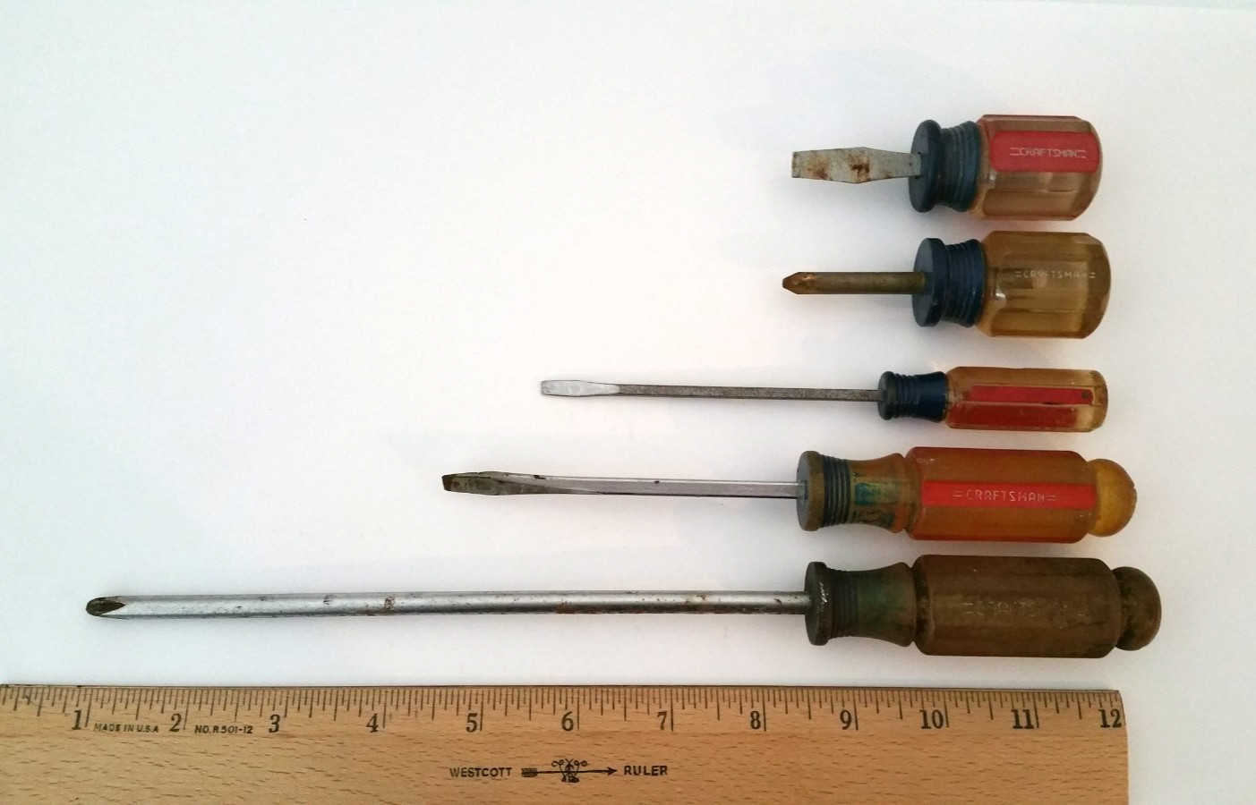 Craftsman Screwdriver 5 Pc Set Flat/Slotted and Phillips USA K311
