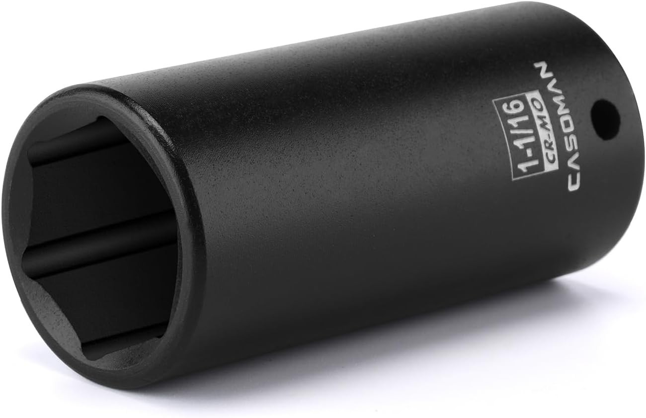 1/2-Inch x 1-1/16″ Deep Impact Socket – High Visibility Laser-Etched Markings