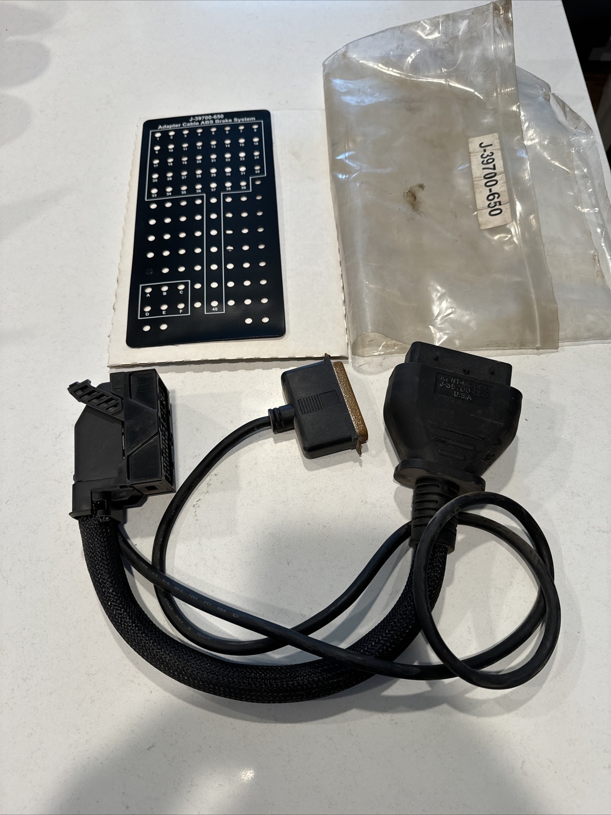 Kent Moore J-39700-650 Breakout Box Adapter Harness With Overlay GM