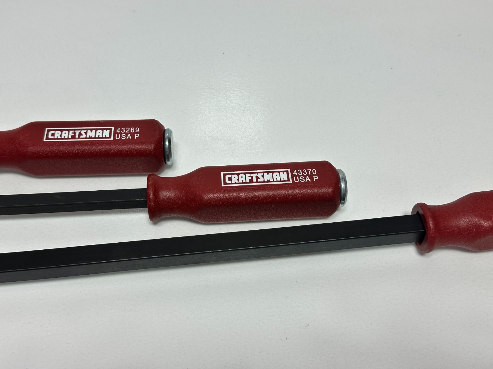 NEW Craftsman USA 43395 3pc RED Hard Handle Strike Cap Pry Bar Set – 12″ 17″ 25″