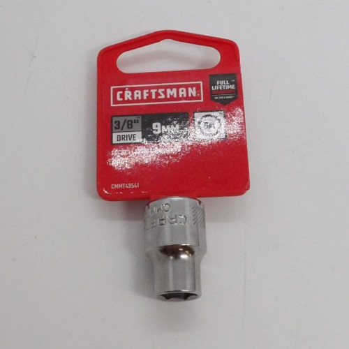 Craftsman Socket Set of 4 (18) 3mm, 8mm, 9mm & 19mm 3/8″ Drive New