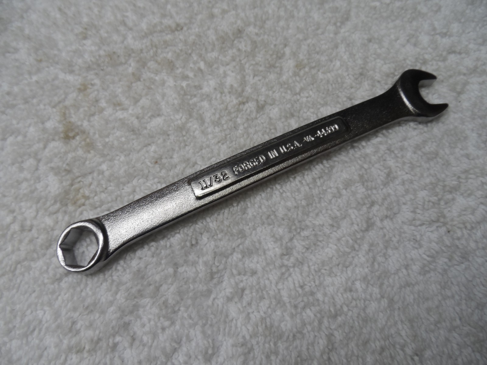 Craftsman SAE Satin Combination Wrench, 6pt, USA NOS, 11/32″ – Part # 44399