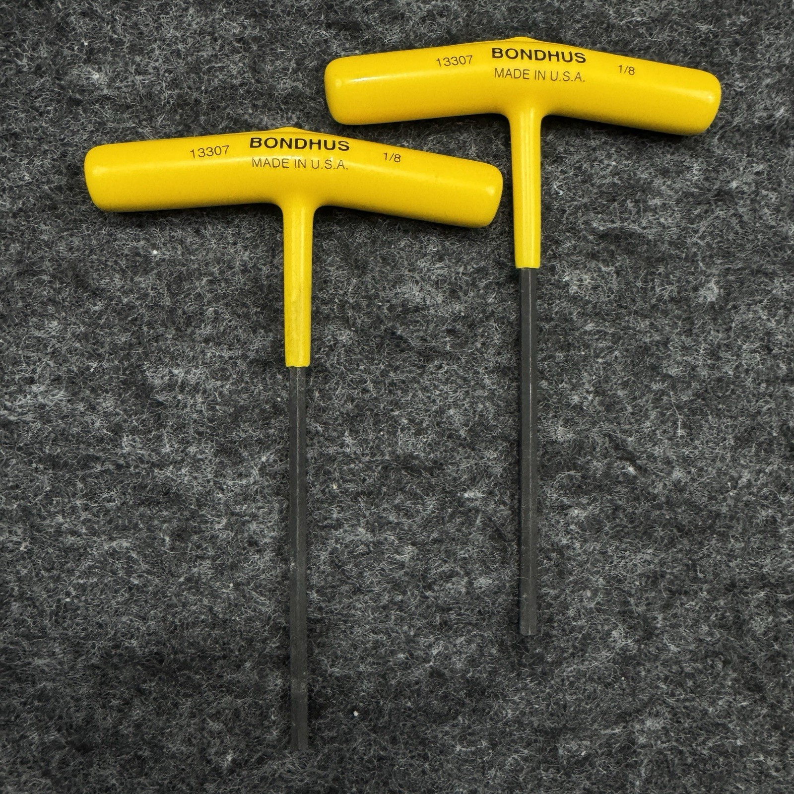 2pcs NEW BONDHUS USA 1/8″ HEX T HANDLE 13307 Made In USA