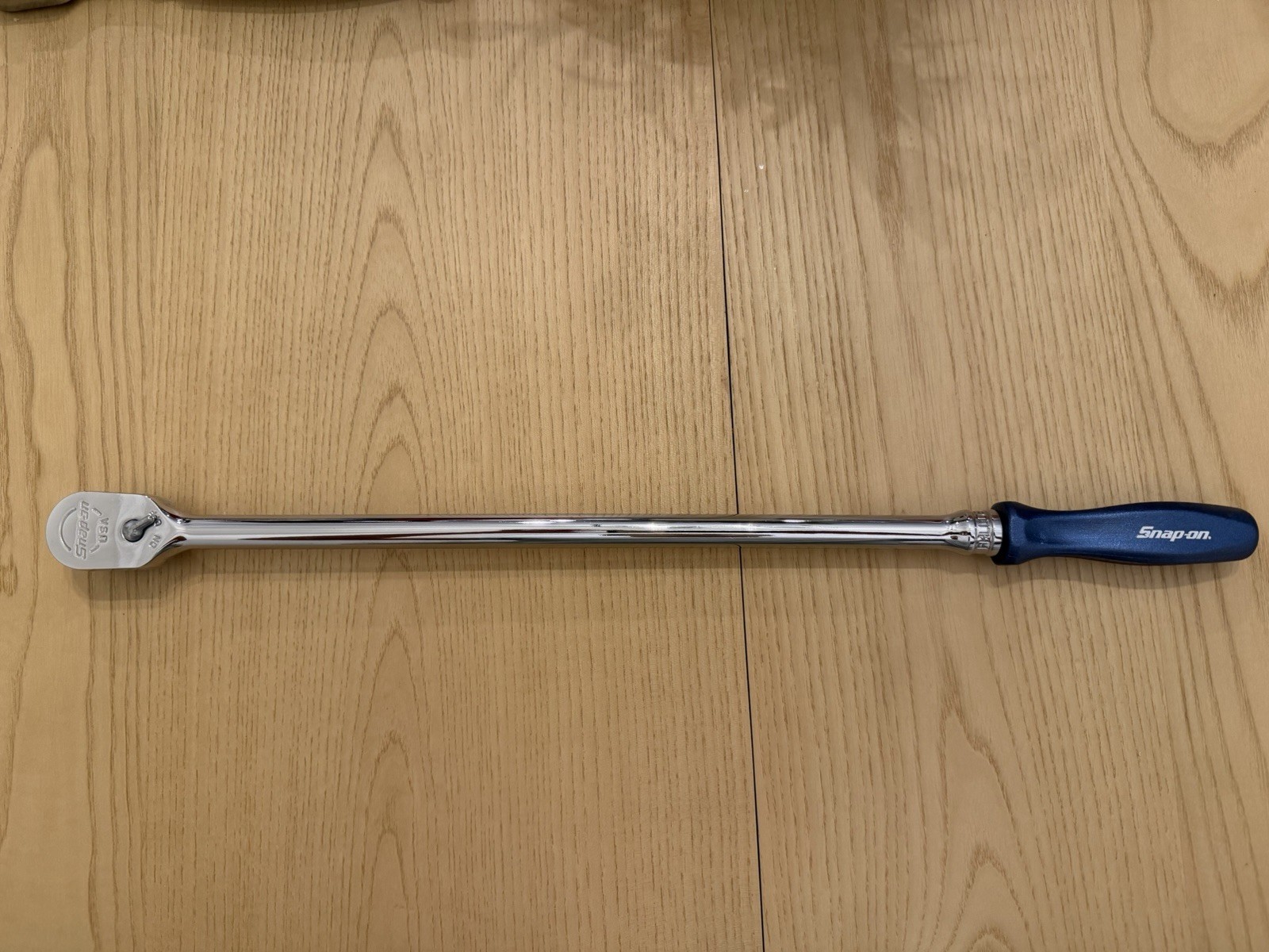 Snap-on 3/8″ Drive Hard Extra-Long Fixed Head Ratchet FHLLD80MB – Power Blue