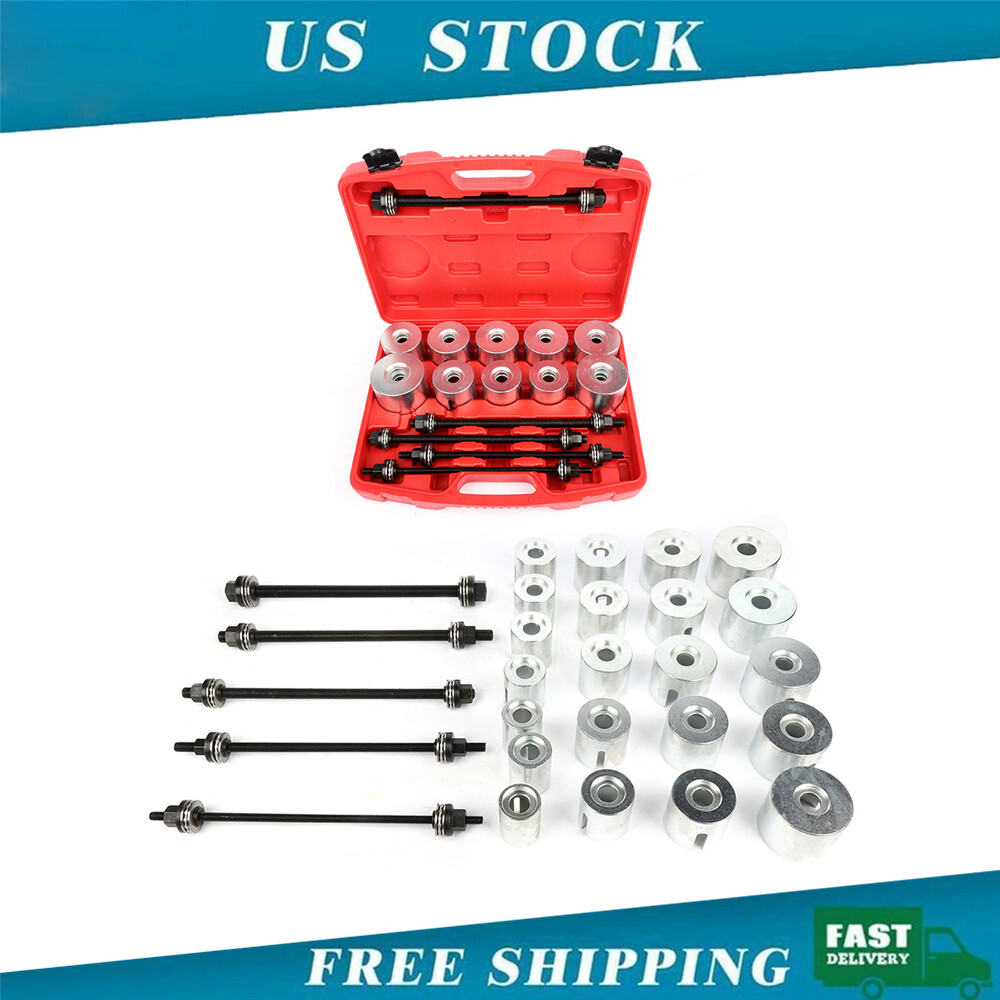 27pc Universal Press and Pull Sleeve Kit Bush Bearing Removal Insertion Tool