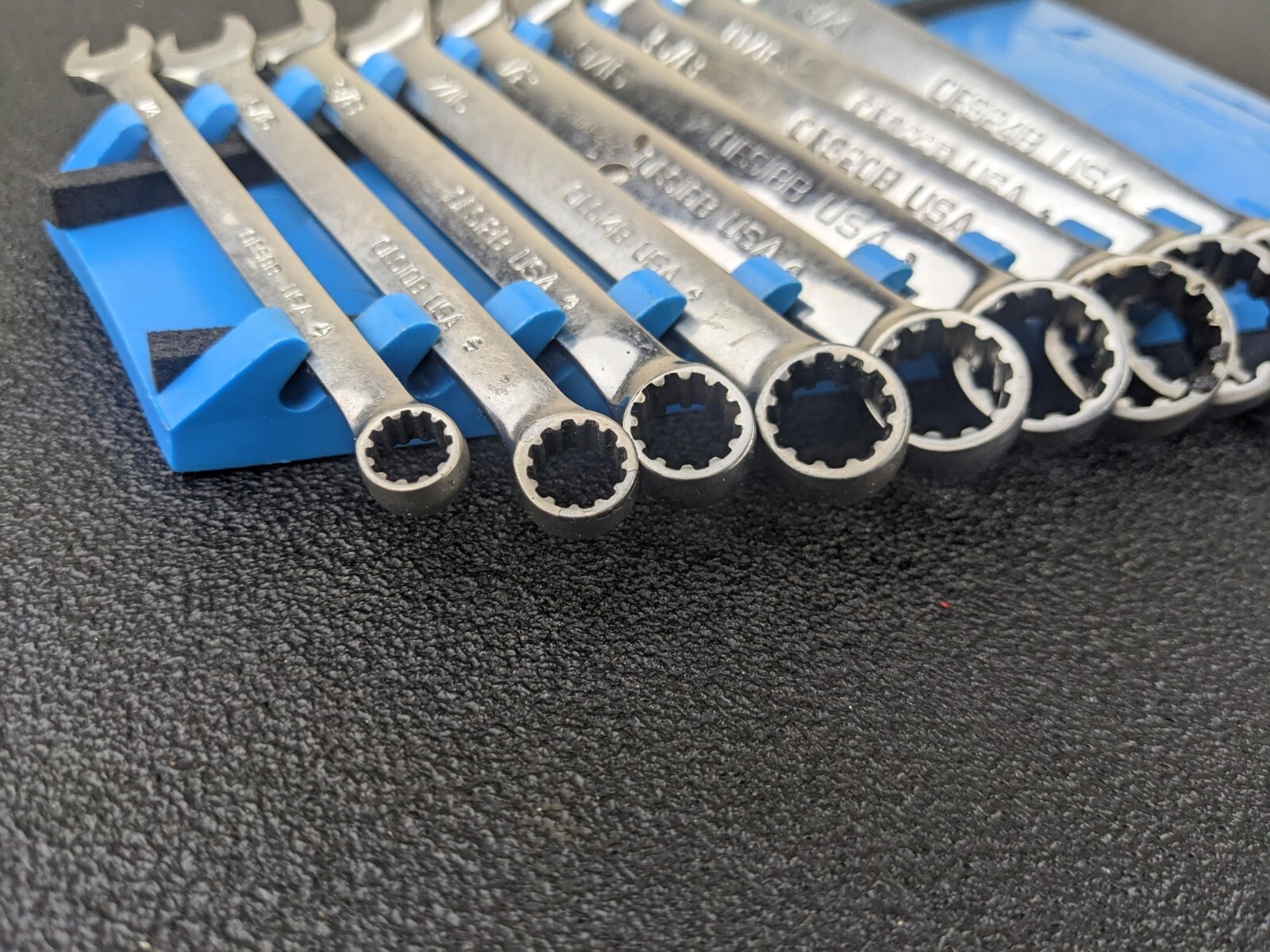 #bk473 Snap On Tools OES Master SAE Spline Short Wrench Set 3/8” – 3/4″ Aviation