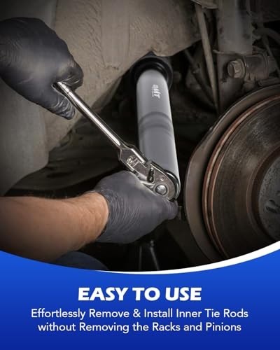 Inner Tie Rod Removal Tool Kit with 12 Crowfoot Adapters & Case – Auto Repair To