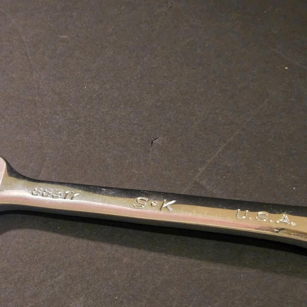 QUALITY S-K SK #88317 17MM METRIC COMBINATION POLISHED 12 POINT WRENCH