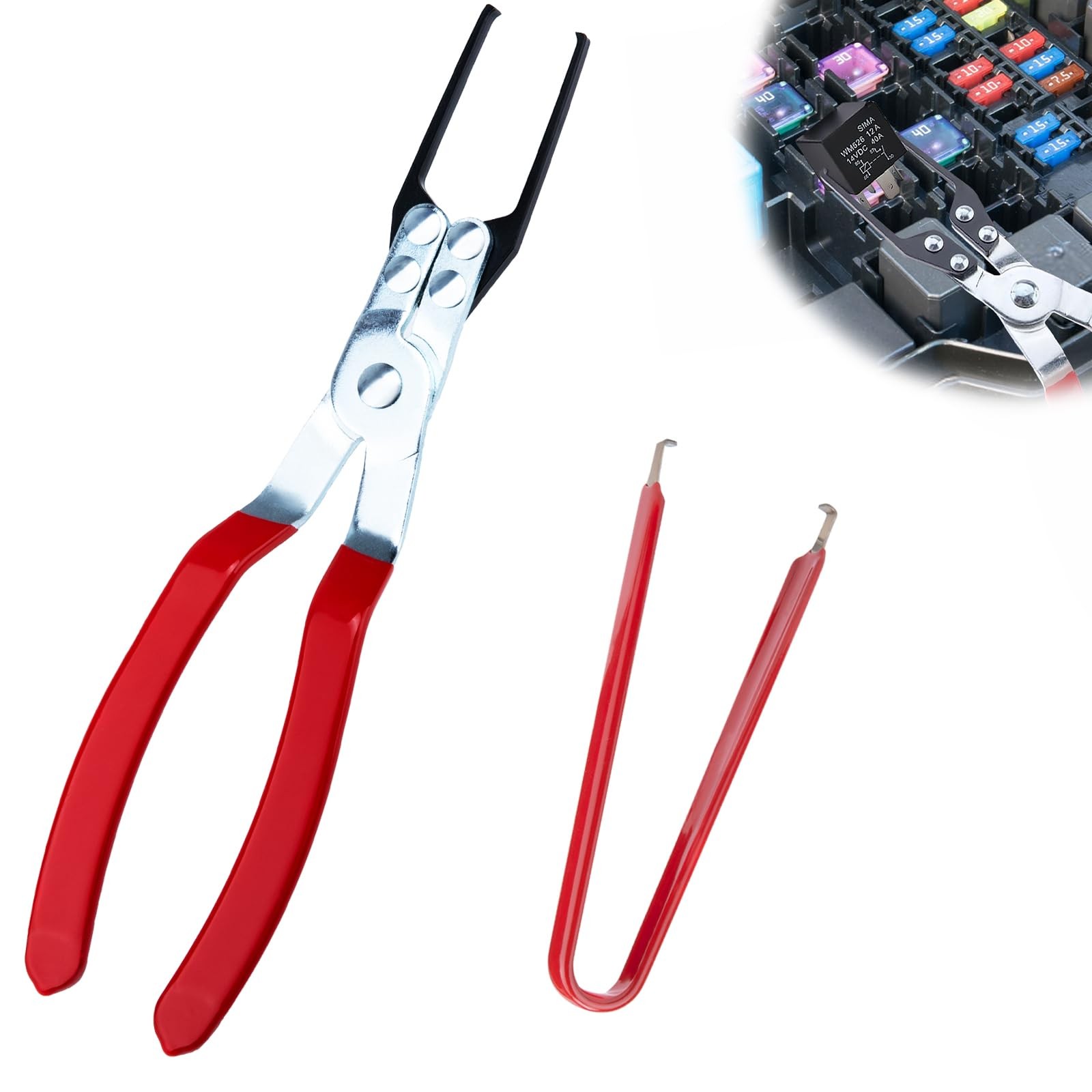 BFXM Relay Puller Pliers, Fuse Tool for Car, Automotive Red