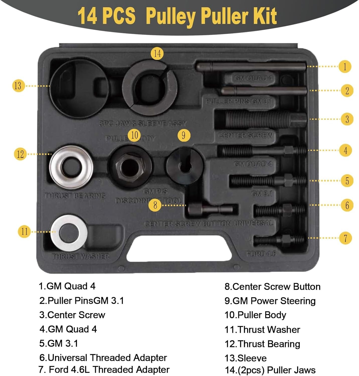 Effortless Power Steering Pump Pulley Removal Tool – Mechanics’ Essential Kit