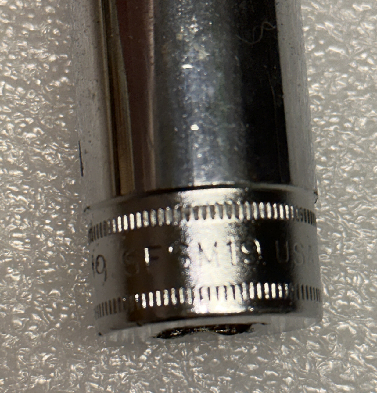 Snap On SFSM19 3/8 Drive Metric 19 mm 6 Point Deep Socket