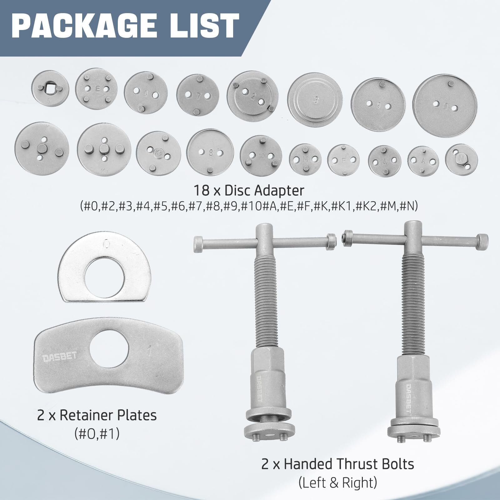 24PCS Universal Kit de Herramienta Para Frenos Piston de Frenos Brake Auto Carro