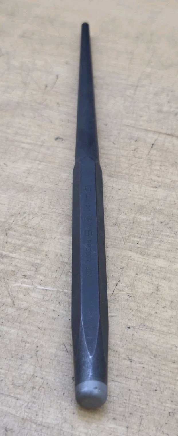 New Snap On PPC907 – 3/16″ Tip X 9″ Long Steel Tapered Drift Pin Punch