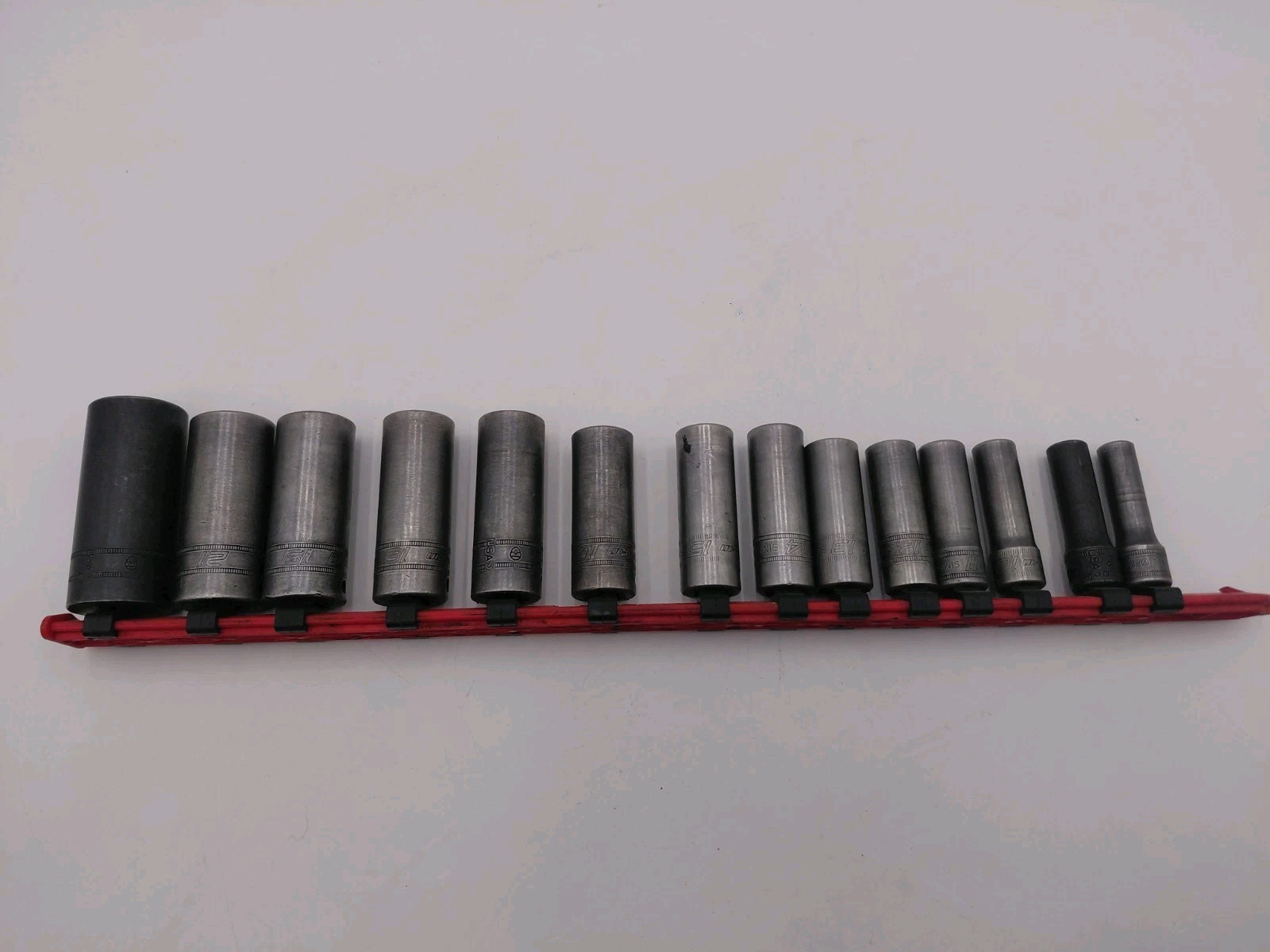 Snap-on 3/8″ Drive Deep Metric 6pt 8-24mm Impact 14 pc Socket Set Mechanic