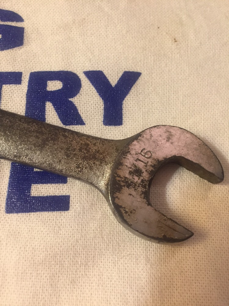 Vintage Billings Vitalloy Open End Wrench 1029 25/32″ & 11/16″ USA Rare