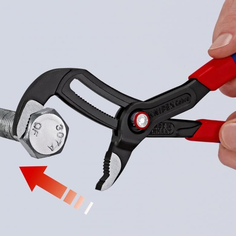 Knipex Cobra QuickSet Water Pump Pliers 87-21-300 Plastic Grip 12″ 300mm
