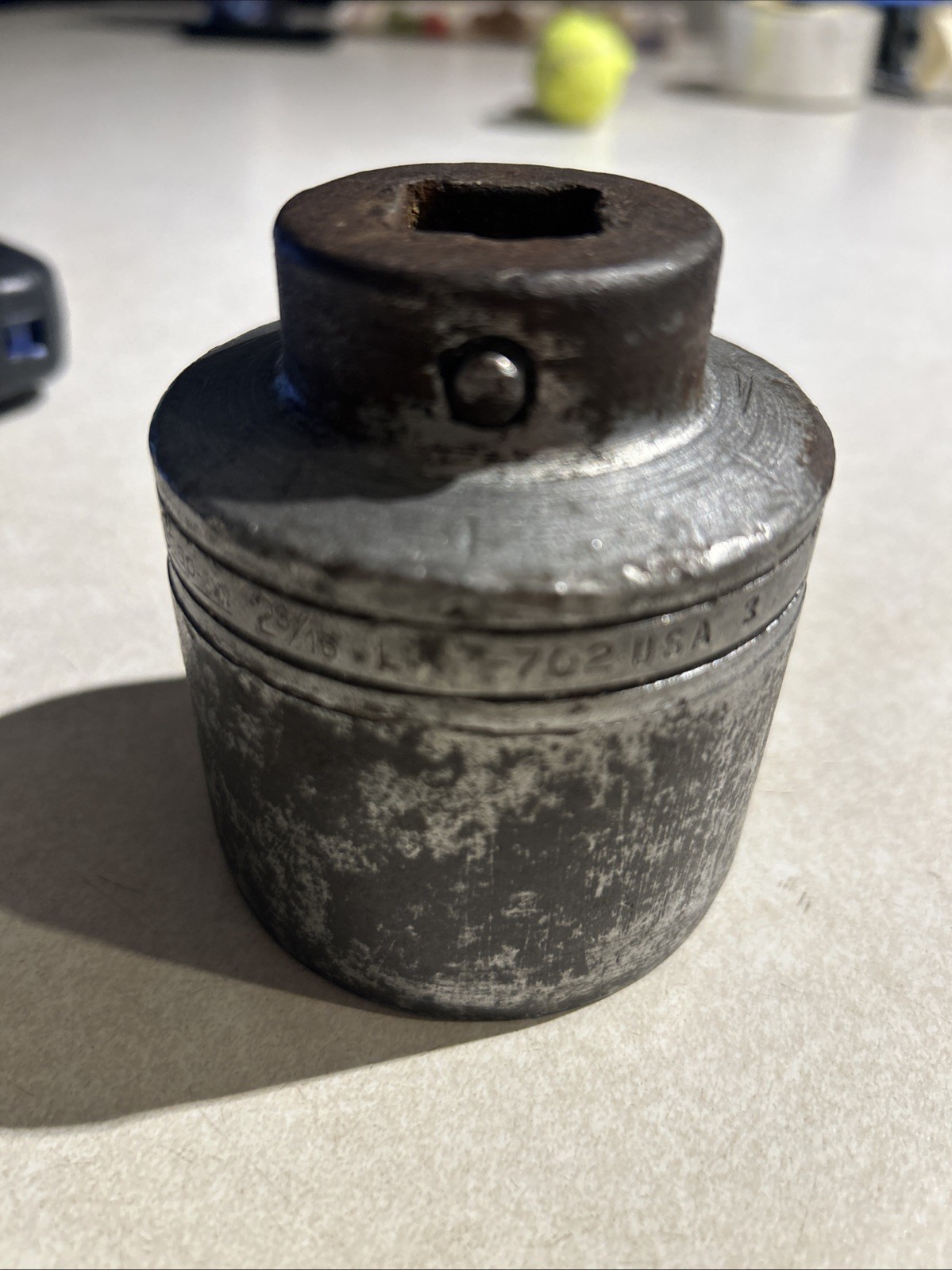 Vintage Snap-on LDH702 3/4″ Drive 12 Point 2-3/16″ SAE Shallow Socket / USA –