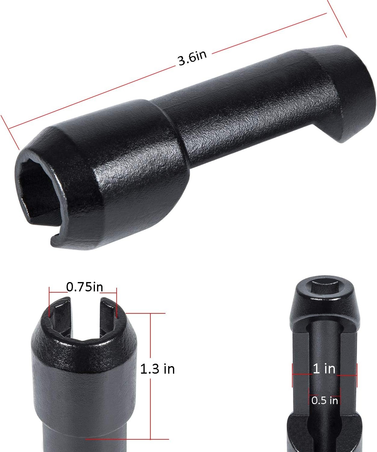 Fuel Injector Line Removal Tool 17MM Socket for Ford Power Stroke 6.7L Diesel