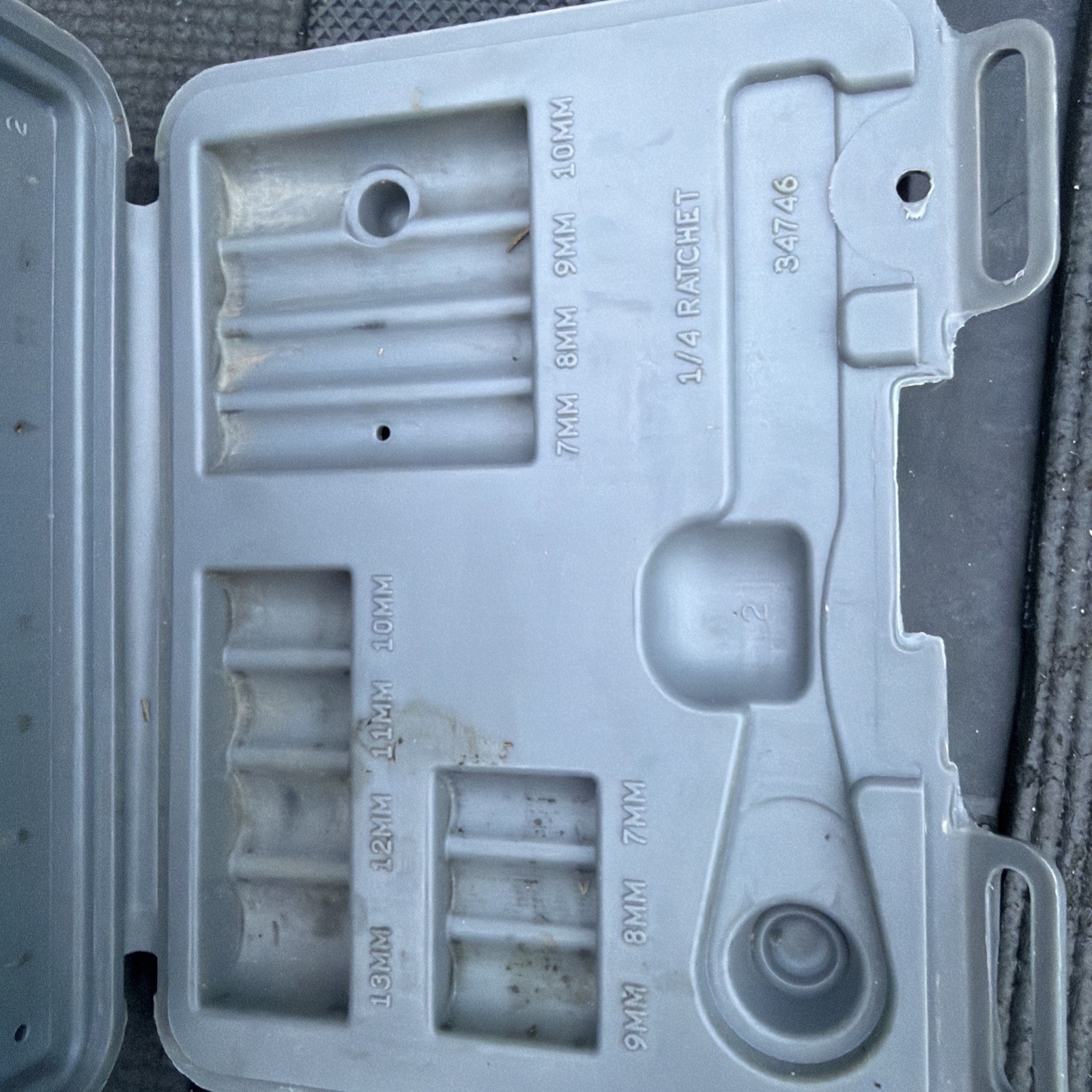 Sears Craftsman Metric 1/4” Drive 6 Point Socket Set CASE ONLY 34746