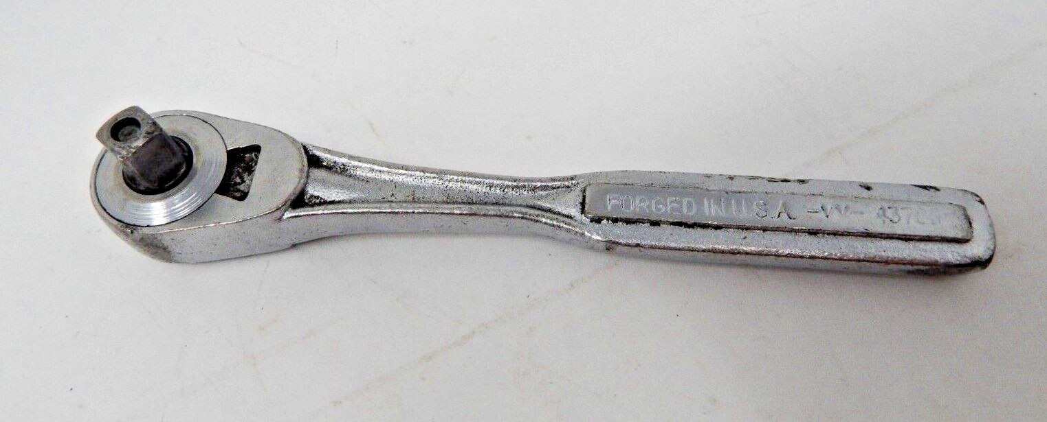 Vintage Craftsman 3/8″ drive -V- series Ratchet 43785 Pat 1967 FORGED IN USA